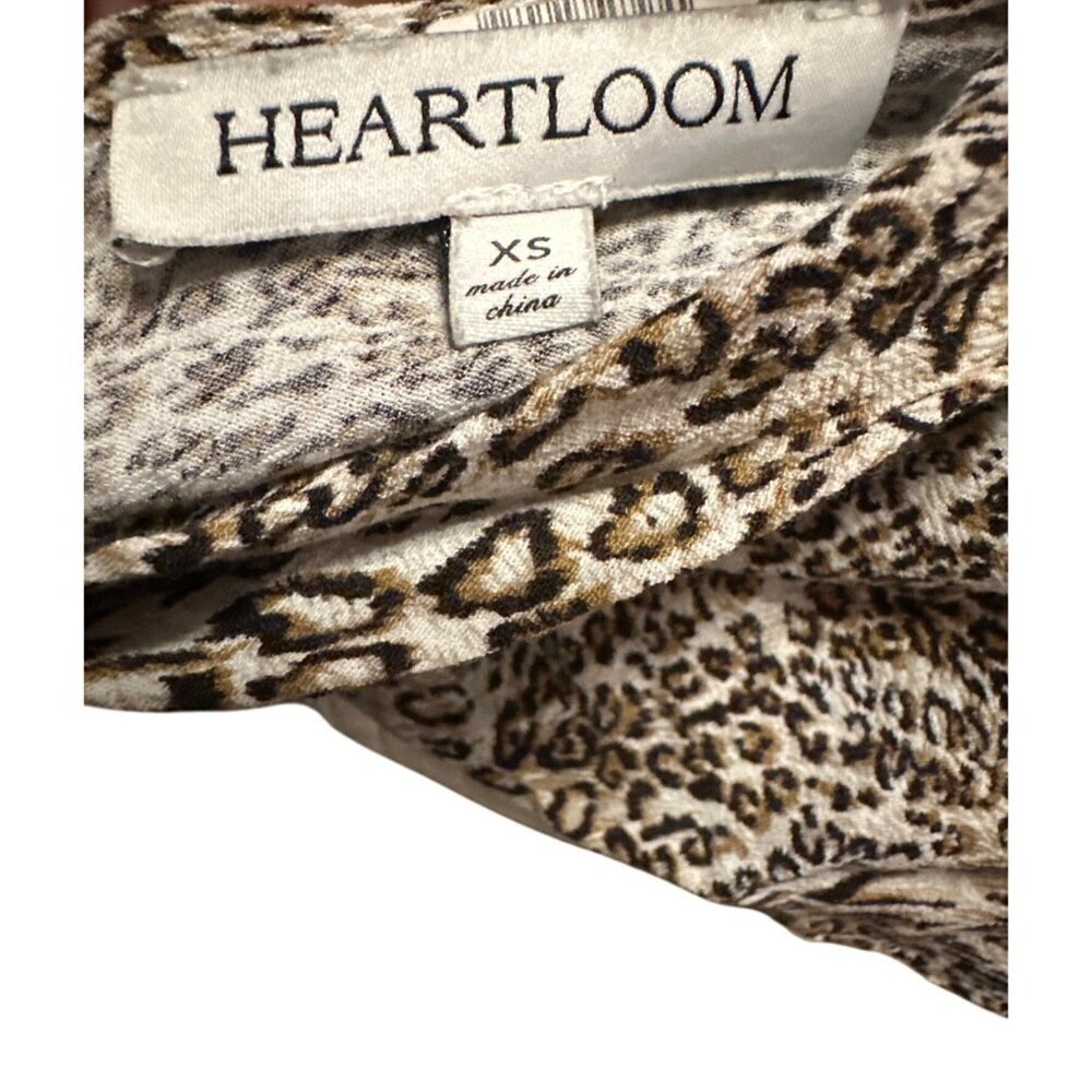 Heartloom XS Leopard Print Spaghetti Strap Cami Top Cowl Neck NWOT - Picture 5 of 5